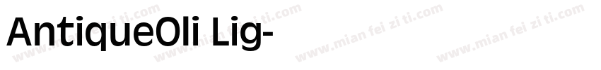 AntiqueOli Lig字体转换